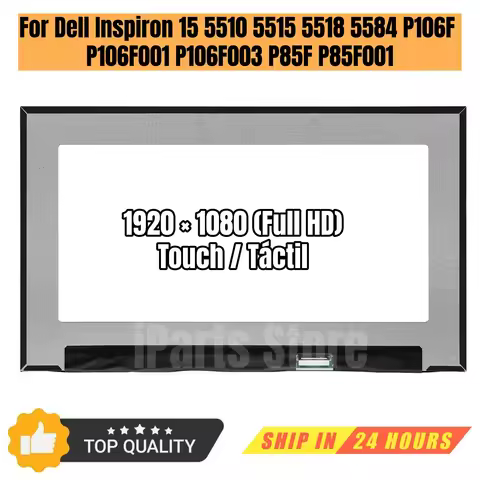 iParts Replacement Display for Dell Inspiron 15 5510 5515 5518 5584 P106F P106F001 P106F003 P85F P85