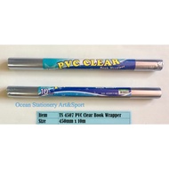 TwinStar PVC Clear Book Wrapper 450mm X 10m