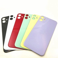 Glass Housing Cover For iPhone 11 Big Hole Back Battery Cover Rear Door Housing Case Replacement