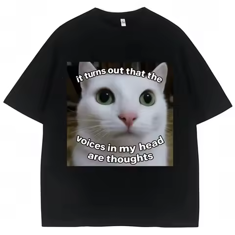 Goofy Ahh Cat T Shirt Meme Dank Cursed Weirdcore Cringey T-Shirts Men Women I Got Too Silly Tshirt H