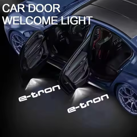 2X Led Car Door logo Welcome Light For Audi E-tron 2019-2022 A4 B5 B6 B7 B8 B9 A1 A3 C7 A5 A7 A8 Q3 
