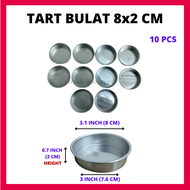 (6 pcs) Acuan Tart Bulat Round Tat Mould Mold Tart Egg Tart Acuan Tart Mini Round Mould Presser tart