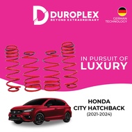 DUROPLEX Full Set Heavy Duty Lowered Sport Spring Honda City Hatchback (2021-2024) (4PCS)