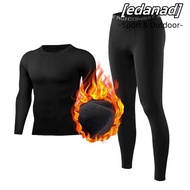 EDANAD Base Layer Shirts Pant, Cold Winter Weather Keep Warm Thermal Underwear, 2Pcs Fleece Lined Sp