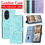 Flip Leather Phone Case For Honor 200 pro Lite Smart 200pro 200Lite 200Smart Honor200 pro Honor200pr