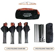 MEJA DAN KURSI LIPAT CAMPING DHAULAGIRI ORIGINAL FOLDING CHAIR 5 IN 1 CAMPING SET PORTABLE DHAULAGIR