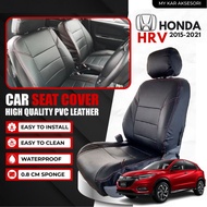 Honda HRV Seat Cover PVC Leather Cushion Seat Cover Honda Car Seat Cover Waterproof Black Red Line