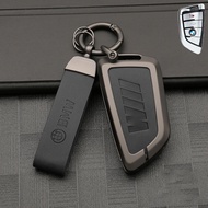 เคสกุญแจรีโมทรถยนต์โลหะผสมสังกะสีสำหรับ BMW เคสกุญแจ 1/2/3/4/5 ซีรีส์ X1 X2 X3 X5 เคสกุญแจอัลลอยด์