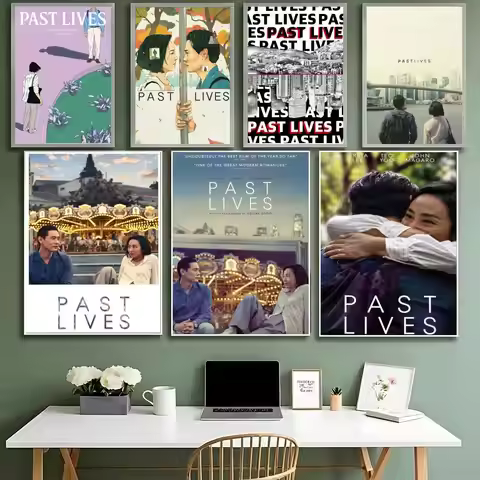 Movie P-Past Lives2023 Movie Poster HD Waterproof High-Toughness Self-Adhesive Wall Decor Universal