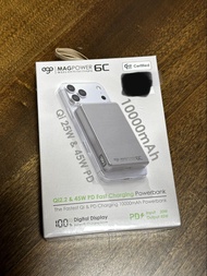 ego MAGPOWER 6C Qi 2.2 & 45W PD 快速充電行動電源