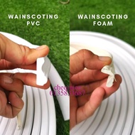Readystock 3.2cm 6.5CM X5M PVC NOT FOAM Wainscoting 5meter x 3.2cm wide pvc