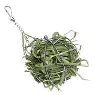 Hanging dry grass rack Rabbit Grass Ball Rack Electroplated dry grass chinchilla guinea pig grass ba