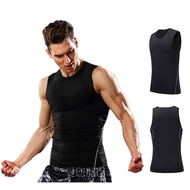 Men tight singlet sport fitness gym jersey sleeveless t-shirt workout Baju sukan lelaki tanpa lengan