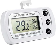 Lj 2 PCS Digital LCD Thermometer Fridge Temperature Sensor Freezer Thermometer(Black) qingbaijiangze (Color : White)