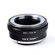 K&amp;F Concept M42-EOS M Lens Adapter for M42 Mount Lens to Canon EOS M Camera M5 M6 M10 M100