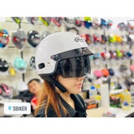 1/2 XPEED IS-2V Helmet New Full Color HJC Half Head Helmet with Black Goggles