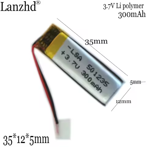 1-20pcs 501235 3.7V 300mAh Li ion Lithium Polymer Battery For MP4 MP5 Electric Toothbrush Voice Reco