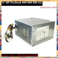 (KUEV) 280W PSU Chassis Power Supply Desktop PC Chassis Power Supply for ProDesk 600 680 800 G2 SSF Desktop PC D14-280P1A PCE016 901910-004 796417-001