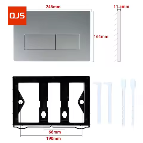 Dual Flush Actuator Plate for HiddenTank, Toilet Push Bottons, Panel with Sigma Button UP300, UP720 