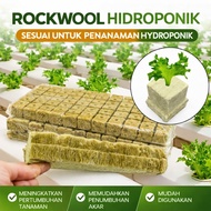 High Water Retention Rockwool Hidroponik + Net Pot | Fast Root Growth Hydroponic