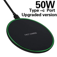 New Wireless Charger 50W Suitable for Apple Huawei Mobile Phone Desktop Ultra-Thin 15W Round Wireles
