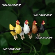 MELODG Funny Chicken Earrings,  Animal Jewelry Lightweight Hand Painted Chicken Earrings, Cute Handm