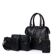 O㊛8B TAS SELEMPANG WANITA SM 1662 TAS T SET 4 IN 1 FASHION ORIGINAL