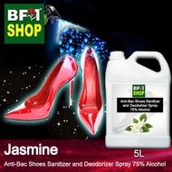 Antibacterial Shoes Sanitizer and Deodorizer Spray (ABSSD) - 75% Alcohol with Jasmine - 5L