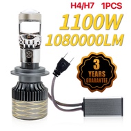 Carolyn H4 H7 1pcs LED Mini Projector Lens car Headlight Bulb LED Driving Lamp Hi/Lo Beam Auto Motor