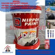 CAT TEMBOK DALAM VINILEX KEMBANG PASTEL WARNA PUTIH 300 UKURAN 25KG - JENBY