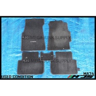 (USED) Honda Integra DC2 (1995-2000) Original JDM Car Floor Carpet Mat Black (Flat Spike Backing) - 