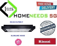 Rinnai RH S319 PBR T Slimline Hood  Sleek Design with Touch Control  Free Delivery