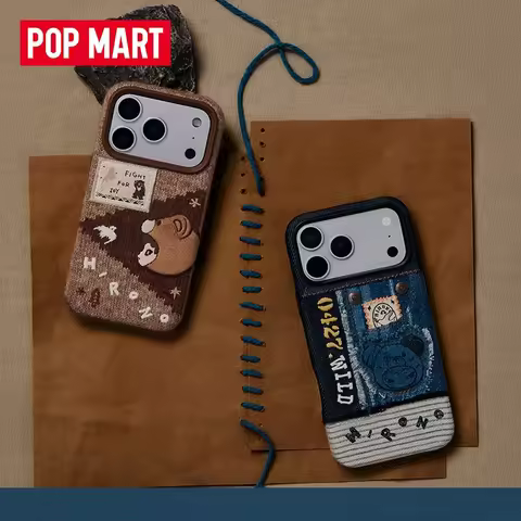 POP MART Hirono Road Journal Series Phone Case Patchwork Knitting Process Ornament Collection New Ye