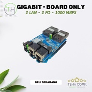 HTB 2F2E 2FO 2LAN Media Converter Gigabit 1000 Mbps Fiber Optic RJ45