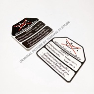 KRR SERPICO NINJA RR R SS TANK WARNING STICKER