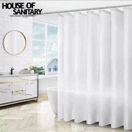 White Waterproof Shower curtain 200x200cm White / anti-fungal textile Bathroom curtain / White Bathr