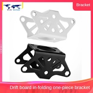 Convenient Road Drift Board In-folding One-piece Bracket Black And White Special Bracket For Skateboard Skateboard Parts