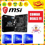 MSI B460M PRO-VDH WIFI INTEL MOTHERBOARD + INTEL CPU COMBO I3-10100F I5-10400F I7-10700F I7-10700K i