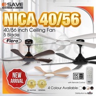 Deka Fiero NICA 40" / 56" Remote Control Ceiling Fan 7 + 7 Speeds + Turbo DC Motor