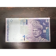 Malaysia 1 Ringgit P-39b Banknote Zeti Aziz BT Prefix UNC Satu Ringgit RM1