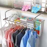 晒衣架Foldable Towel Hanger Cloth Drying Rack Indoor Outdoor Clothes Hangers Penyidai Baju Penyidai Tua