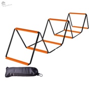 AUGUSTINA Agile Ladder, Orange Carbon Steel Soccer Speed Ladder, Durable Multifunctional Foldable In