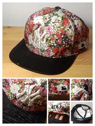 Topi NY Flower Print Original Second Ball Segel Bekas Baseball Import 