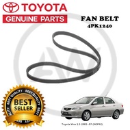 Original Toyota Vios 1.5 NCP42 2002~07 Fan Belt [4PK1240 3PK850]