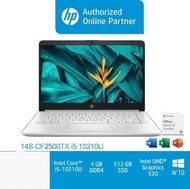 HP 14s-cf2500TX Core i5-10210U/4GB/512GB SSD/VGA 2GB/14″/Win 10 Home