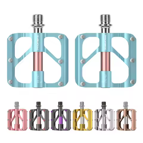 Bicycle Pedals Lightweight Aluminum Chrome Plated 3 Bearing Bearing MTB Road Bike Pedals 9/16" Chrom