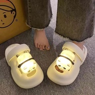 DARNELL Luminous Slippers Women, Cartoon 3D Animal Panda Lighting Panda Slippers, Cute Lighted Platf