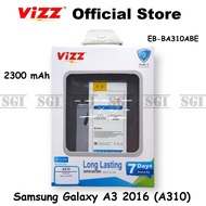 Baterai VIZZ Double Power Samsung Galaxy A3 2016 A310 EB-BA310ABE Batre Batrai Battery HP Handphone