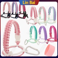 Pink Paracord Handle Aquaflask Accessories 18oz 22oz 32oz 40oz LinBai Flask High Quality Nylon Rope 