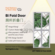 ArtFibre BiFold Door Aluminium Pintu Bilik Air Aluminium White / Black / Silver (NA)厕所门